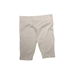 ZARA White Short Leggings Women’s M-L | High Rise Stretch Athletic Biker Shorts